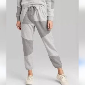 Wild Fable Gray Thick Color Block Jogger Sweat Pants  Size Small
